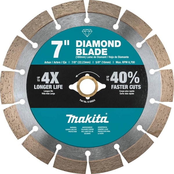 Makita 7 in. Segmented Rim Diamond Blade for General Purpose