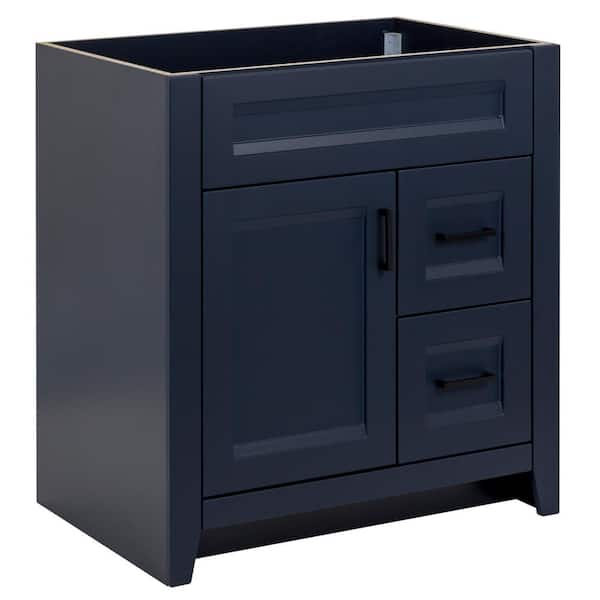 Home Decorators Collection Ridge 30 in. W x 21.6 in. D x 34 in. H Bath Vanity Cabinet Without Top in Deep Blue