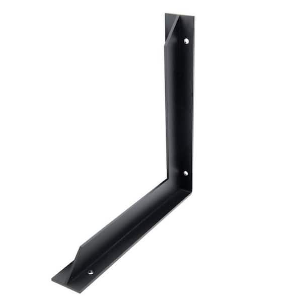 Hampton Bay Triton 10 in. Black Steel Heavy Duty Countertop Support Bracket