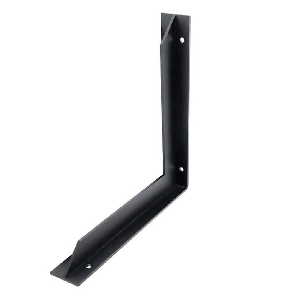 Hampton Bay Triton 22 In Black Steel Heavy Duty Countertop Support   Black Matte Hampton Bay Countertop Brackets Tb22 64 1000 