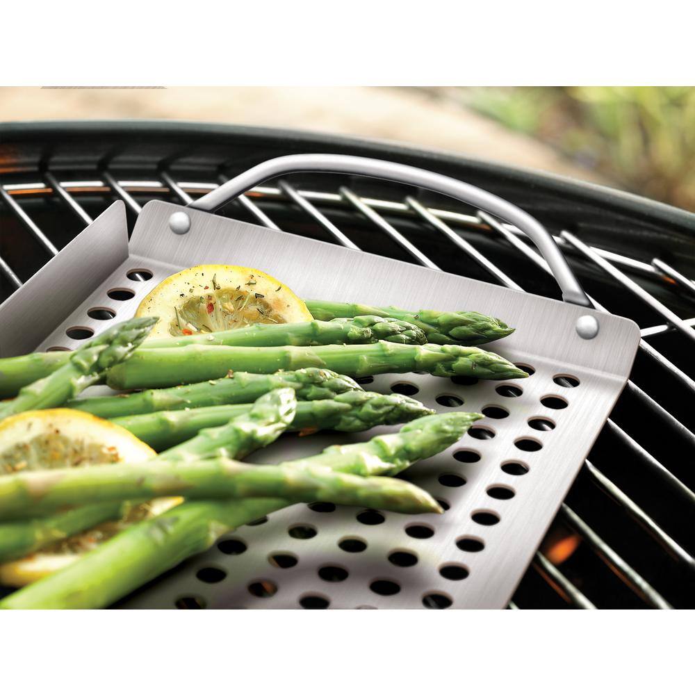 Compact Stainless Steel Outdoor Grill Topper Grid with Handles