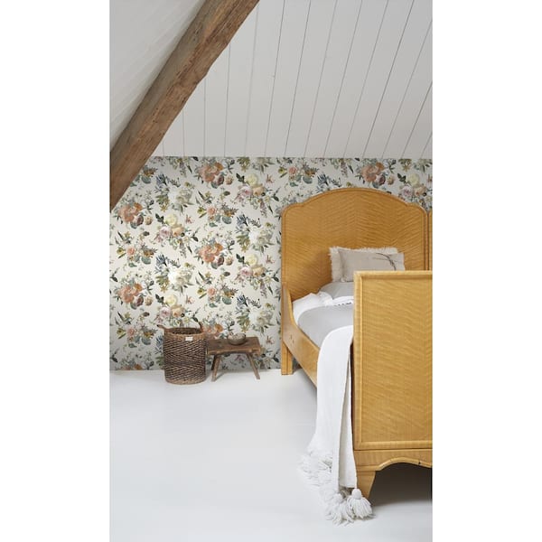Antonia Cream Vintage Bouquet Wallpaper