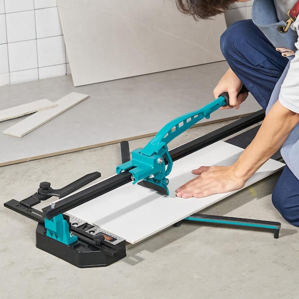 Manual Tile Cutter 48 in. Porcelain Ceramic Tile Cutter with Tungsten Carbide Grit Blade and Replacement blade