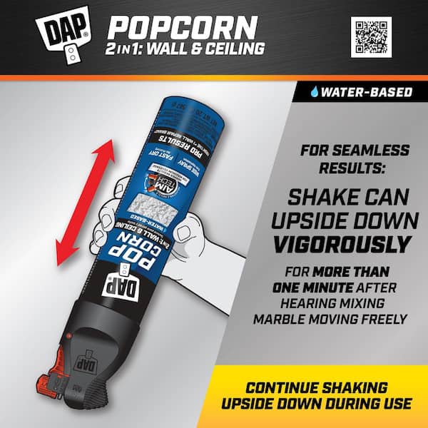 Spray Texture 20 Oz. Popcorn Water Based 2-in-1 Wall and Ceiling Texture Spray with Aim Tech Nozzle (2-Pack)