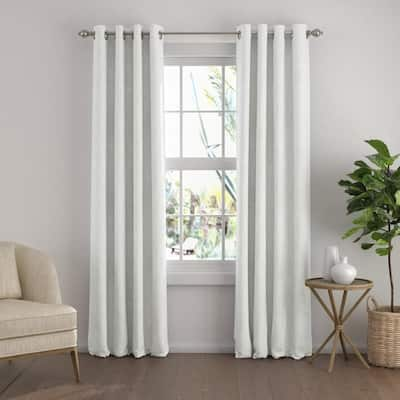 Pebble Grey EUROPEAN FLAX -Certified Linen Blackout Window Curtain