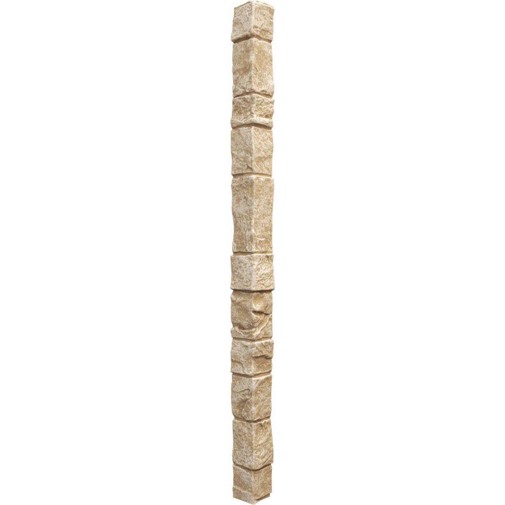 "Universal Outside Corner for EverStone Faux Stone Siding Panels, 3""W x 3""D x 48""H, Desert Sand Color" price history on PriceWatchPro