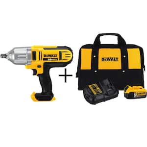 20-Volt MAX Cordless Brushless 1/2 in. High Torque Impact Wrench Detent Pin, (1) 20-Volt 5.0Ah Battery & Charger