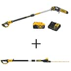 Dewalt pole saw and deals hedge trimmer combo