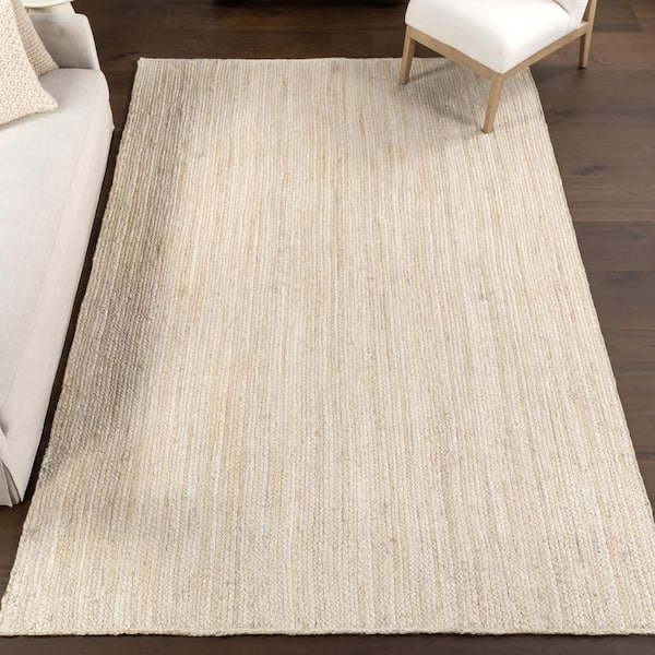 Rigo Chunky Loop Jute Off-White 4 ft. x 6 ft. Area Rug
