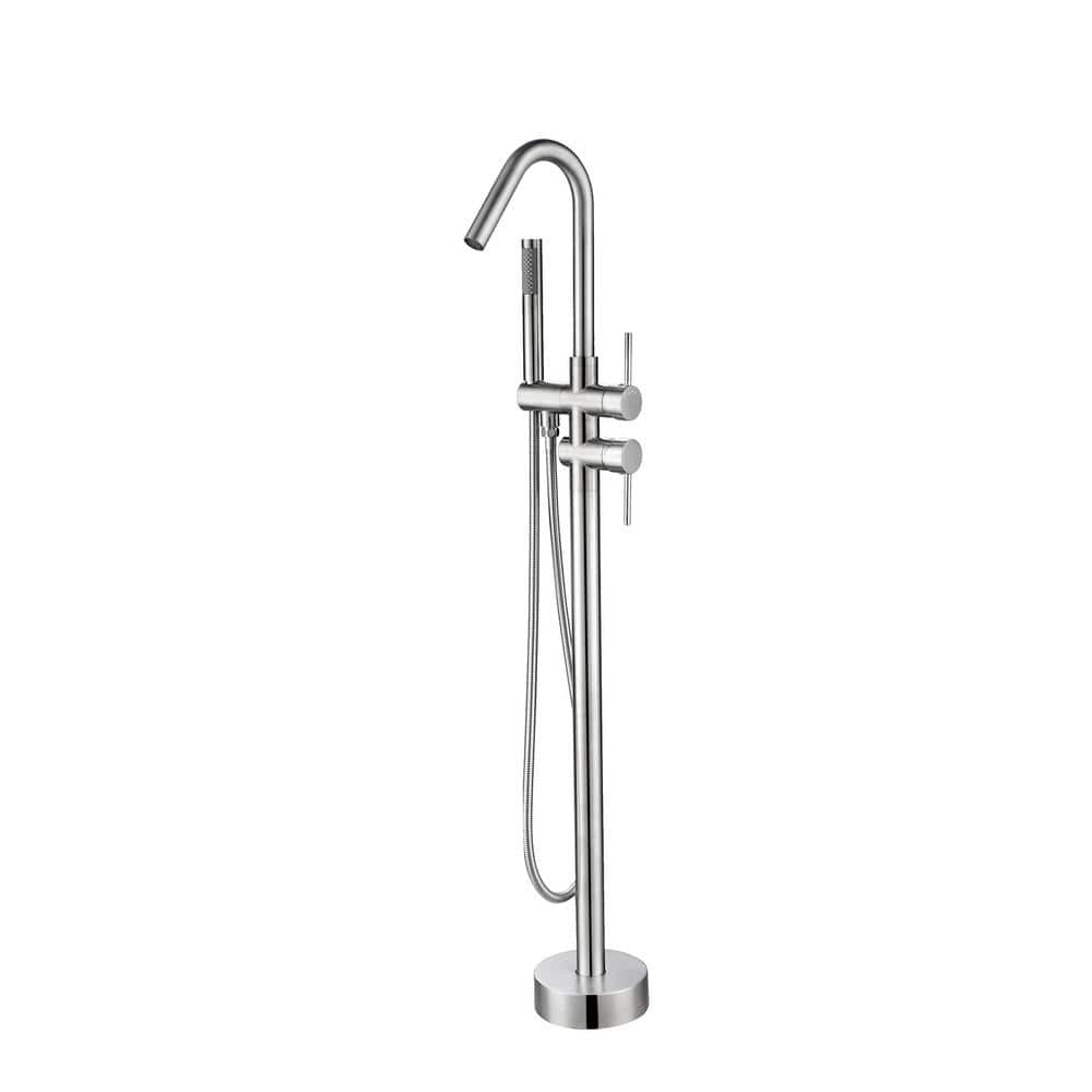 Flynn 2-Handle Freestanding Tub Faucet with Hand Shower in Polished Chrome price history on PriceWatchPro