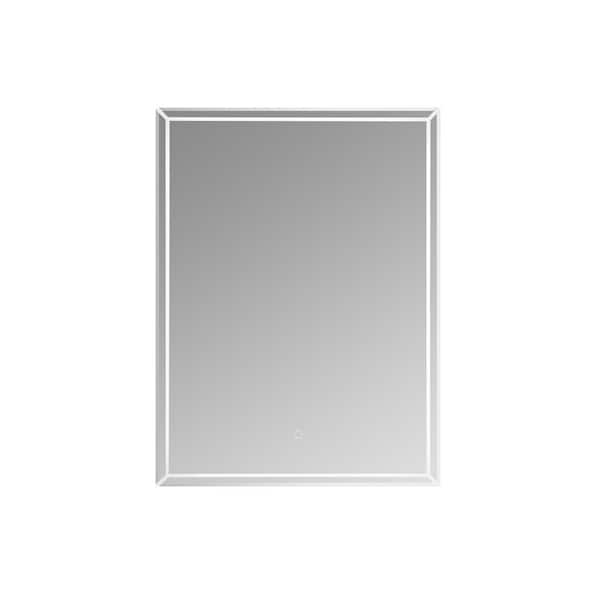 CASAINC 28 in. W x 20 in. L LED Mirror Wall Mounted Energy-Saving in White