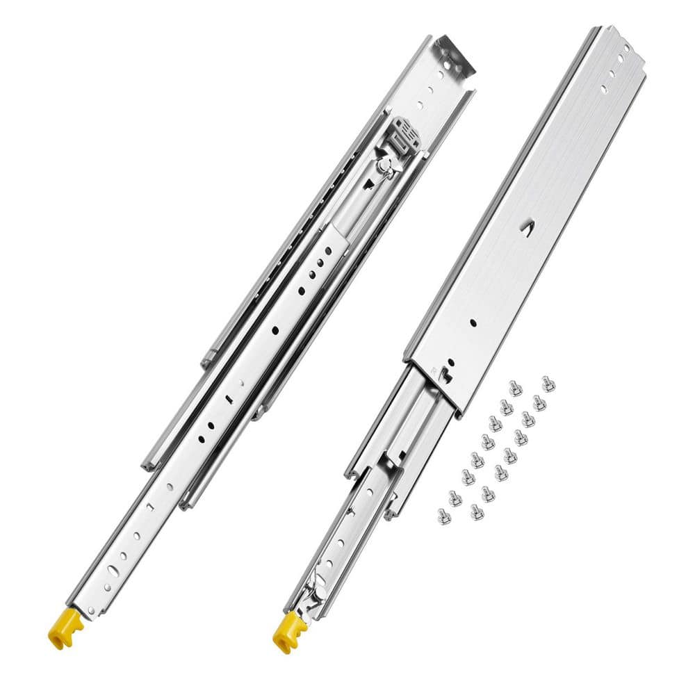 1 Pair Full Extension Drawer Slides 18 20 22 28 30 32 36 38 40 44 48 52 56 60 in, 500 lbs Capacity Locking Drawer Slides price history on PriceWatchPro