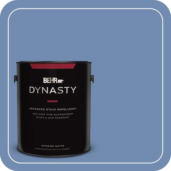 BEHR DYNASTY 1 gal. #590D-5 Windsurf Blue Matte Interior Stain-Blocking Paint & Primer