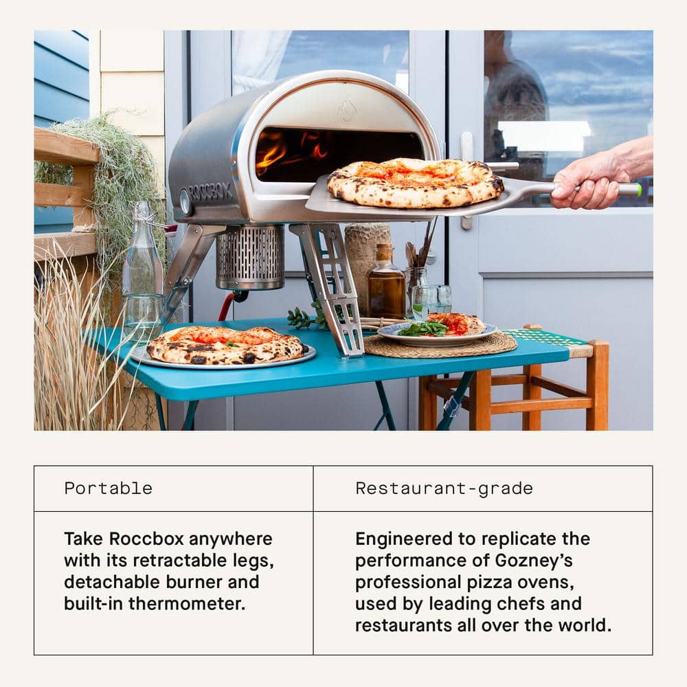 Gozney Gray Stainless Steel Portable Outdoor Pizza Oven