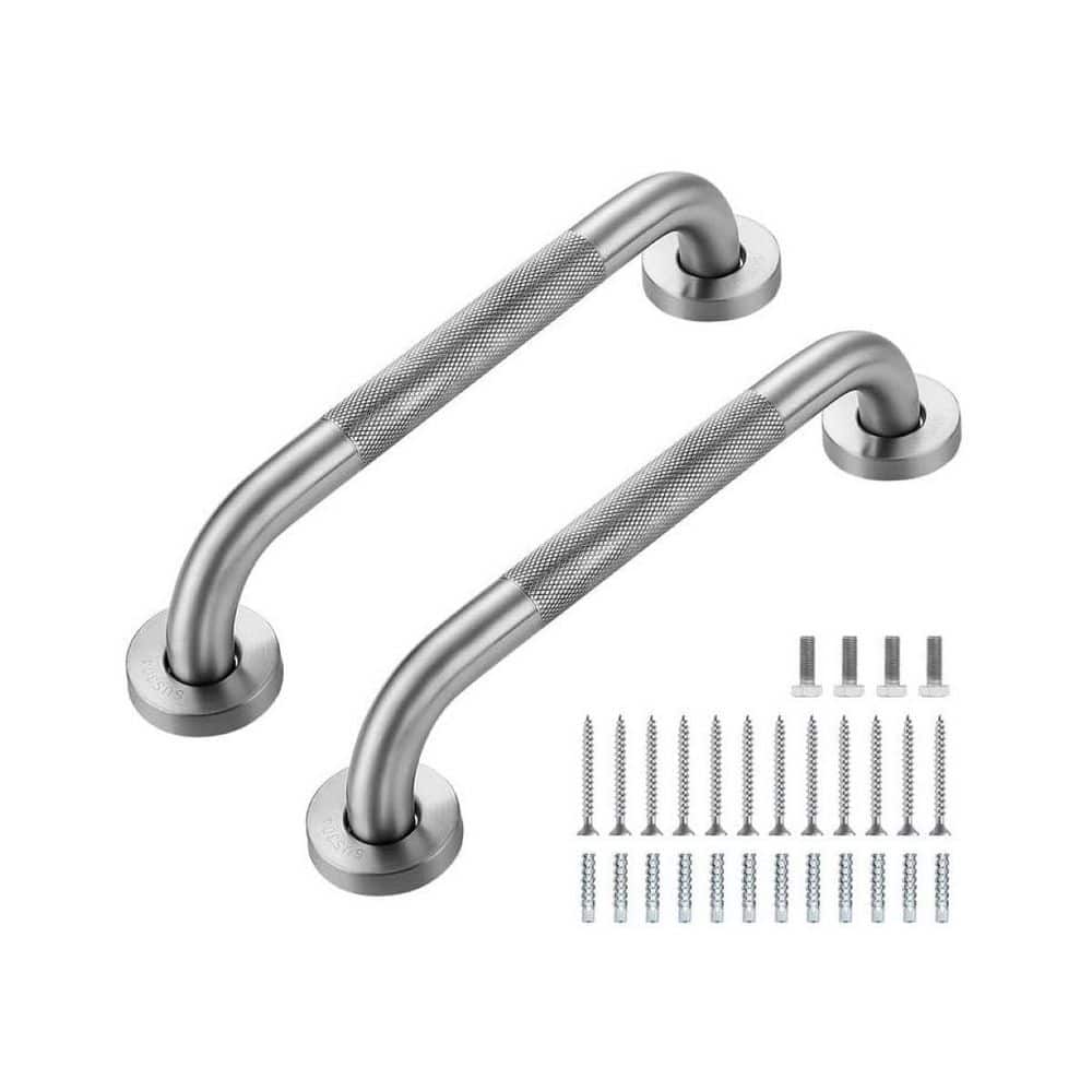 12 in. L x 1 in. D Concealed Screw Anti Slip Grab Bar for Bathtub & Shower,