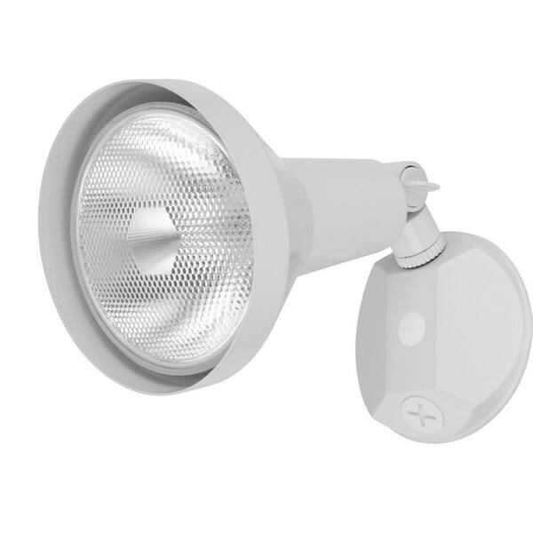 Globe Electric 150-Watt Outdoor White Single Lamp Security Light Fixture