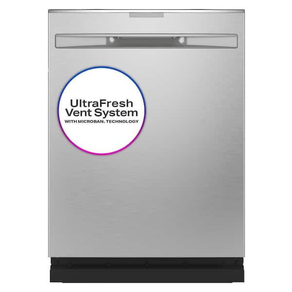 GE Profile 24 in. Built-In Top Control Fingerprint Resistant Stainless Steel Dishwasher with Microban Technology, 42 dBA