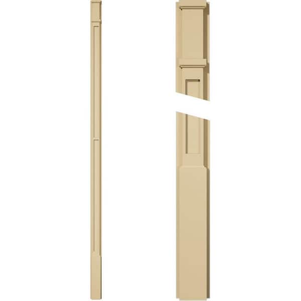 Ekena Millwork 2 in. D x 4 in. W x 108 in. L Primed Polyurethane Pilaster 1- Pack