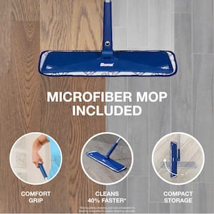 Microfiber Multi-Surface Flat Mop Floor Care Kit