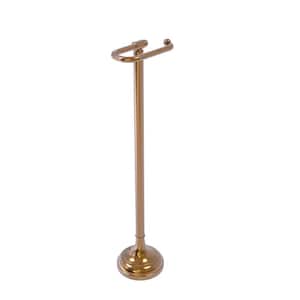 Free Standing European Style Toilet Paper Holder in Brushed Bronze
