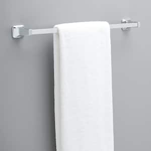 Futura 24 in. Towel Bar Bath Hardware Accessory in Polished Chrome (2-Pack)