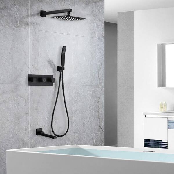 Wall Mount Tub And Shower Faucet, Bathtub Shower Plumbing Rough In