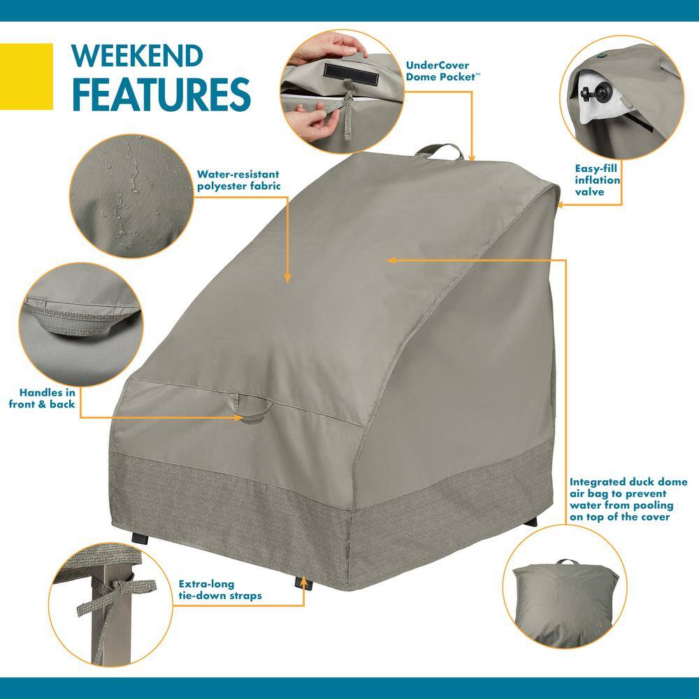 Water-Resistant Moon Rock Outdoor Patio Chair Cover