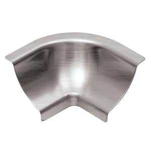 Dilex-HKU Brushed Stainless Steel 1 in. x 1-1/2 in. Metal 135 Degree Inside Corner