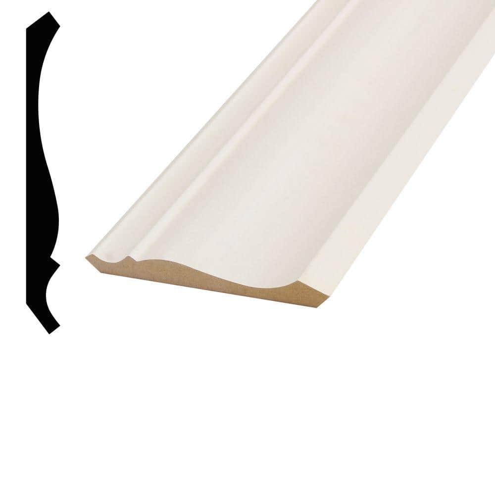 Alexandria Moulding LWM45 9/16 in. D x 5-1/4 in. W Primed MDF