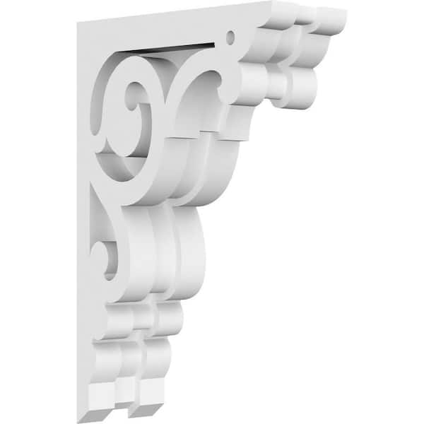 Ekena Millwork Hurley 1.5 in. W x 7 in. H x 4.5 in. D Signature Urethane Polyurethane Corbel