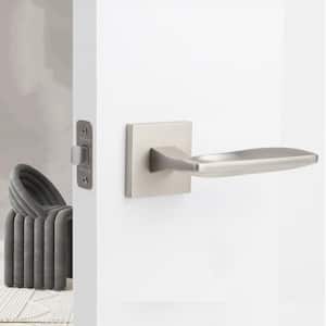 Canal Satin Nickel Bed/Bath Modern Door Handle (Privacy - Left Hand)