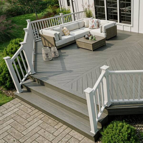 Summit 1 in. x 12 in. x 12 ft. Glacier Gray Composite Decking Fascia Board