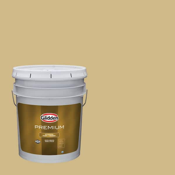 Glidden Premium 5 gal. PPG1105-5 Appalachian Trail Semi-Gloss Exterior Latex Paint