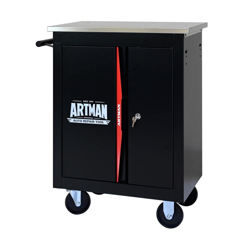 2-Door Multifunctional Tool Chest with Adjustable Shelf, Casters, Handle, Large Storage, Lockable Drawers price history on PriceWatchPro