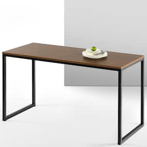 Jennifer 55 in. Brown Metal Desk