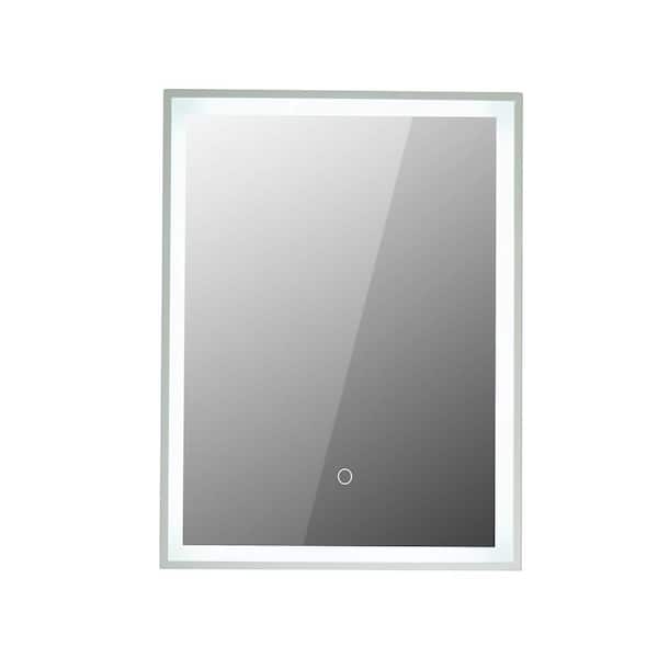 Mediterraneo 23.6 in. W x 31.5 in. H Rectangular Framed LED Light Wall Bathroom Vanity Mirror