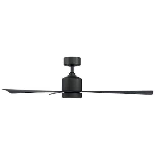 Lotus 54 in. 3-Blade Smart Indoor/Outdoor Bronze Downrod Mount Ceiling Fan w/ 3000K Integrated LED Remote Included Ceiling Fans With Lights