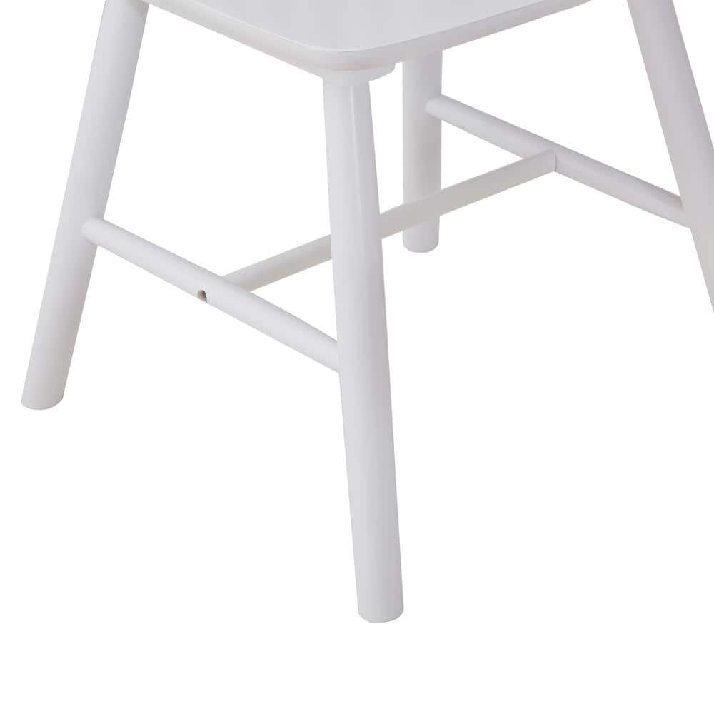 Gracie Oaks Windsor 15.7" Wide Solid Wood Slat Back Dining Chair (Set of 4)