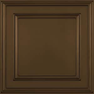 Cambridge Faux Bronze 2 ft. x 2 ft. Lay-in or Glue-up Ceiling Panel (Case of 6)