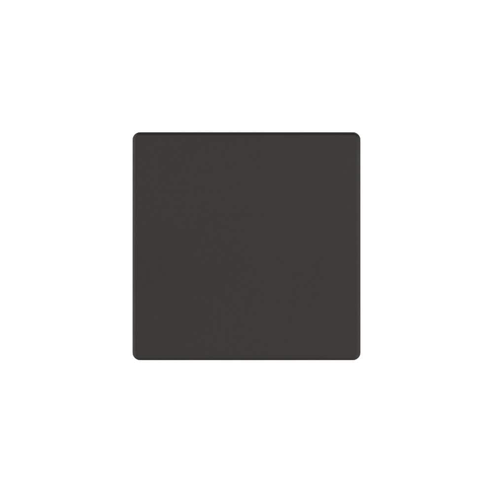 Matte Black Square Modern Cabinet Knob with Mounting Hardware