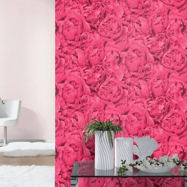 The Expert - Edy Wallpaper - Rose, 2'x12' Roll