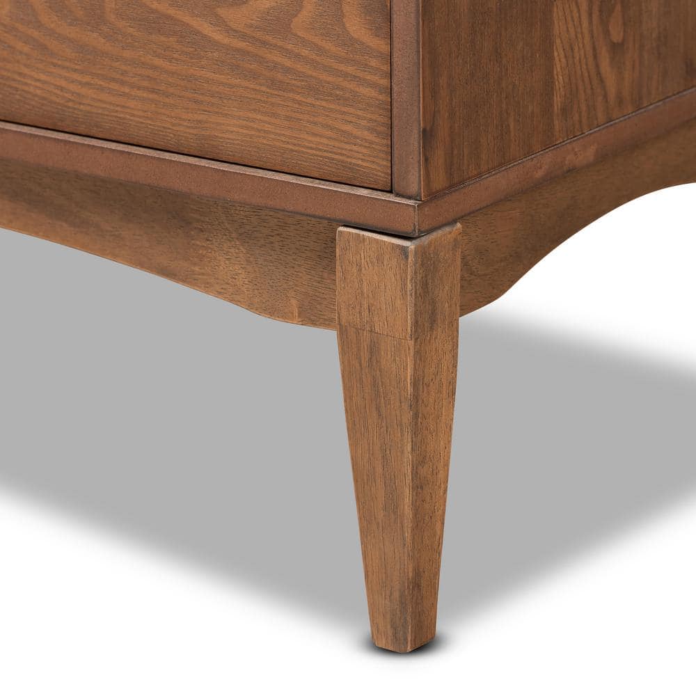 Landis Ash Walnut Mid-Century Modern Double Dresser