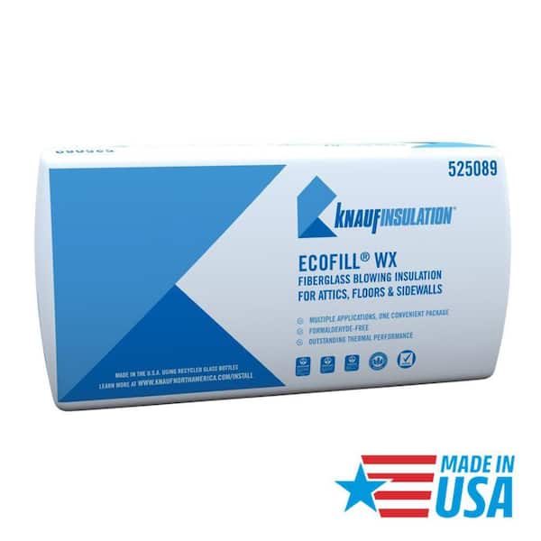 EcoFill Wx R-11 - R-60 Fiberglass Blown-In Insulation 28.6 lbs