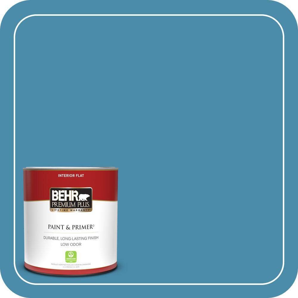 1 qt. #550D-6 Blue Chaise Flat Low Odor Interior Paint & Primer price history on PriceWatchPro