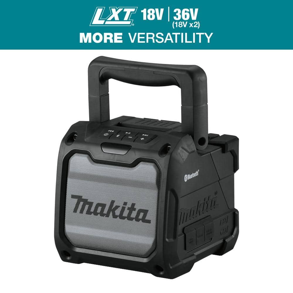 Makita 18V LXT 12V max CXT Lithium Ion Cordless Bluetooth Job Site Speaker Tool Only XRM08B The Home Depot