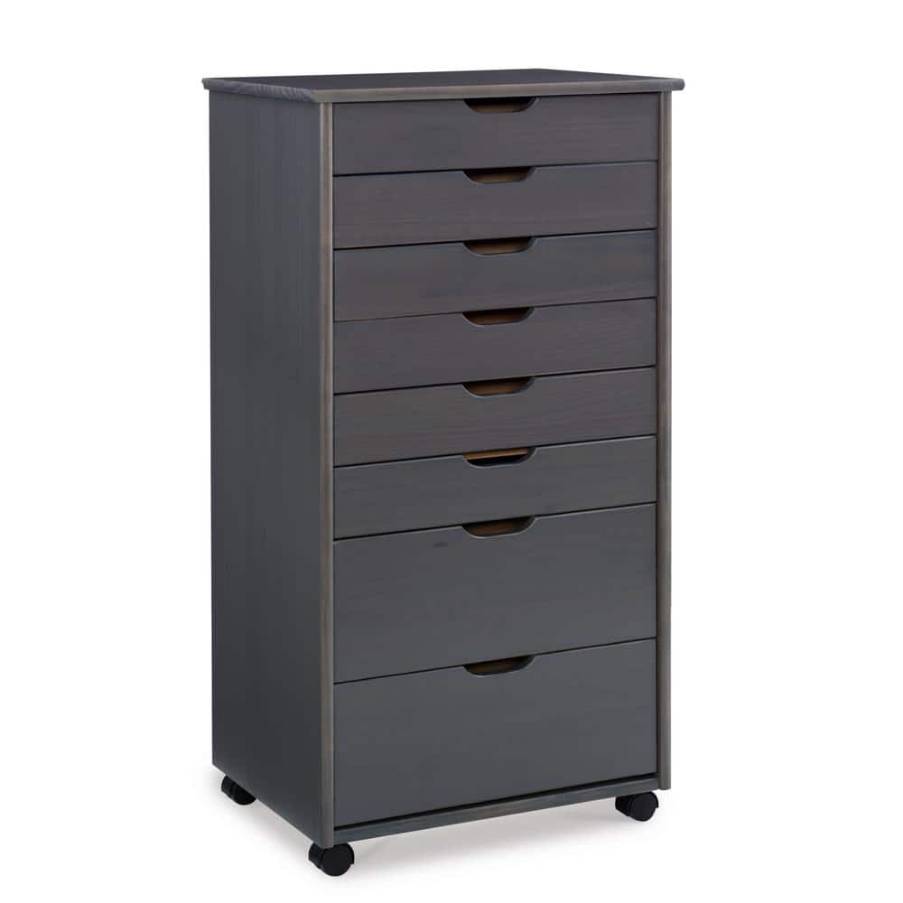 Mcleod Grey 8 Drawer Rolling Storage Organizational Cart