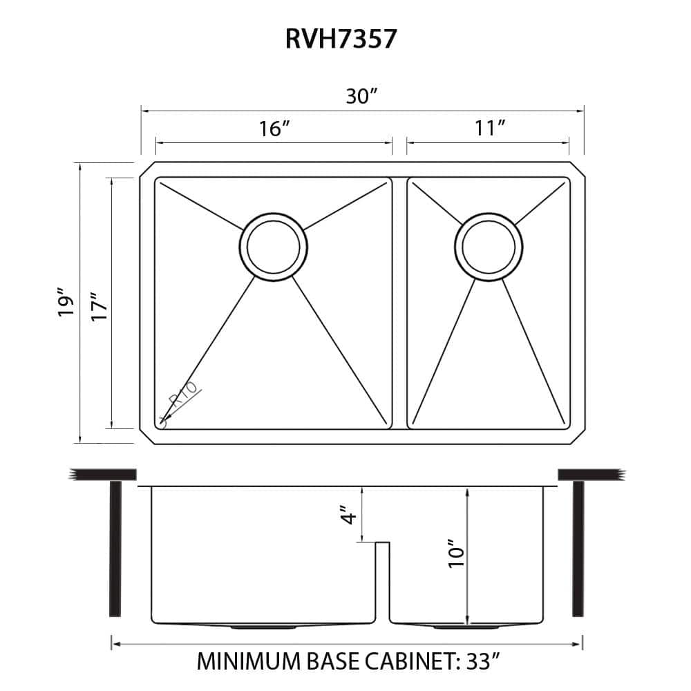 Ruvati 32-inch Satin Finish Stainless Steel Single Bowl Kitchen Sink