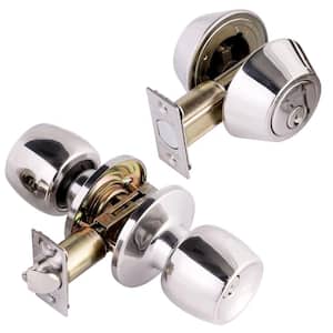 Malaga Polished stainless steel Knob Combo Pack