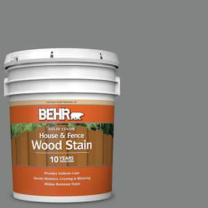 5 gal. #6795 Slate Gray Solid Color House and Fence Exterior Wood Stain