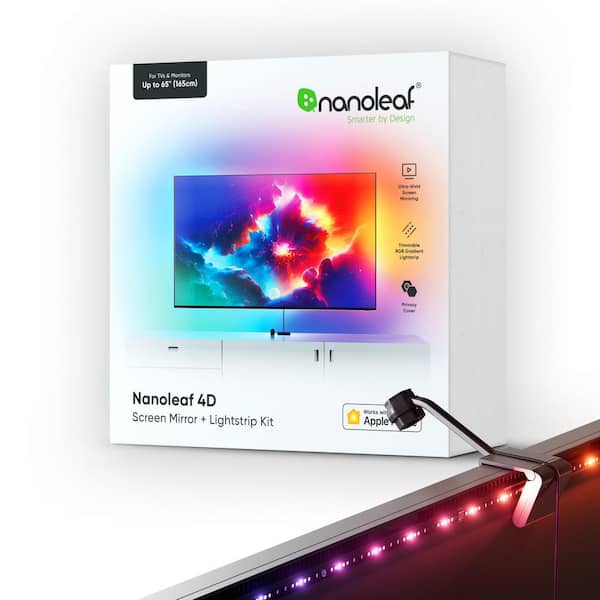 4D LED Addressable Lighting- Strip Light with Camera Starter Kit for 55 in. to 65 in. TVs